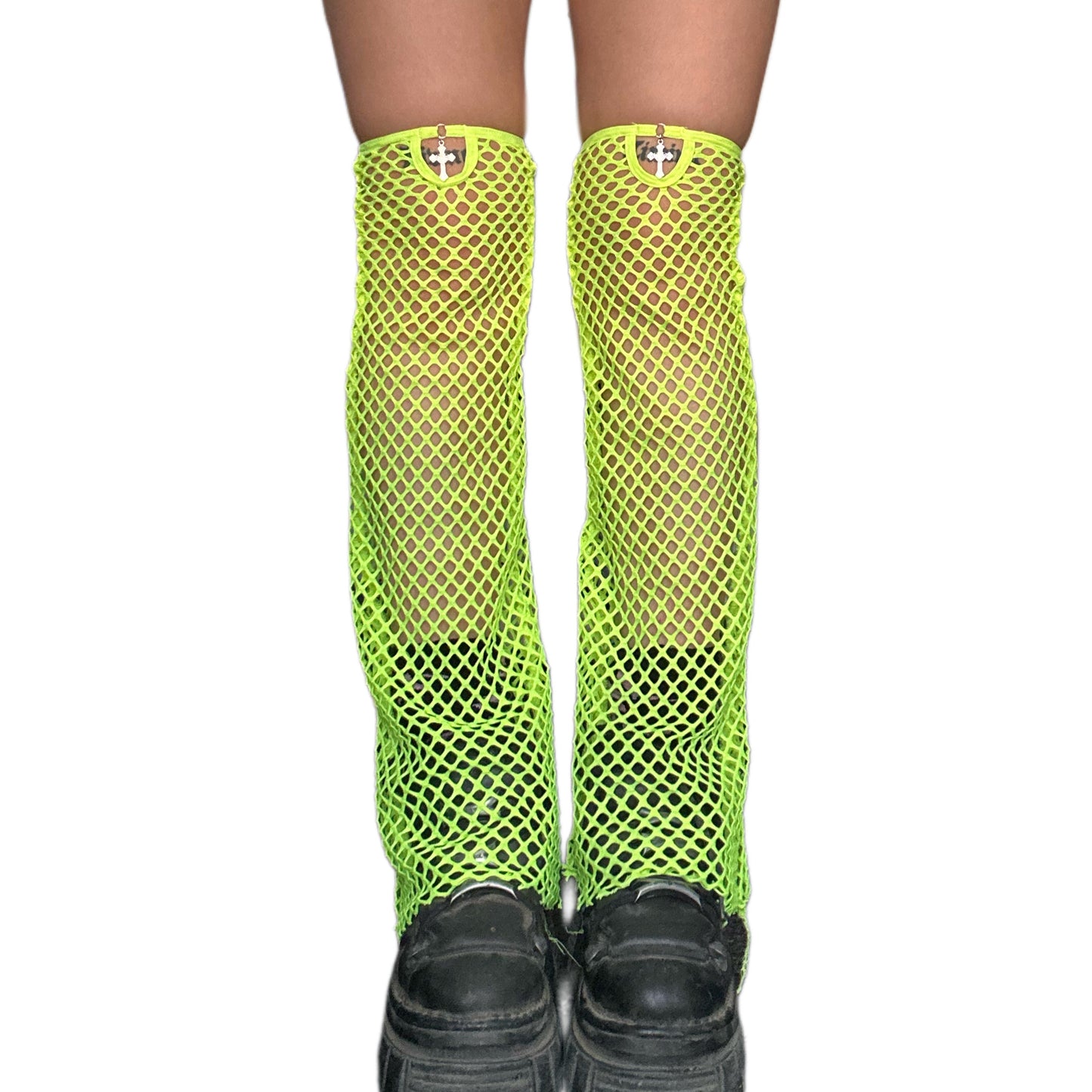HOLY DIVINITY LEG WARMERS - LIME GREEN