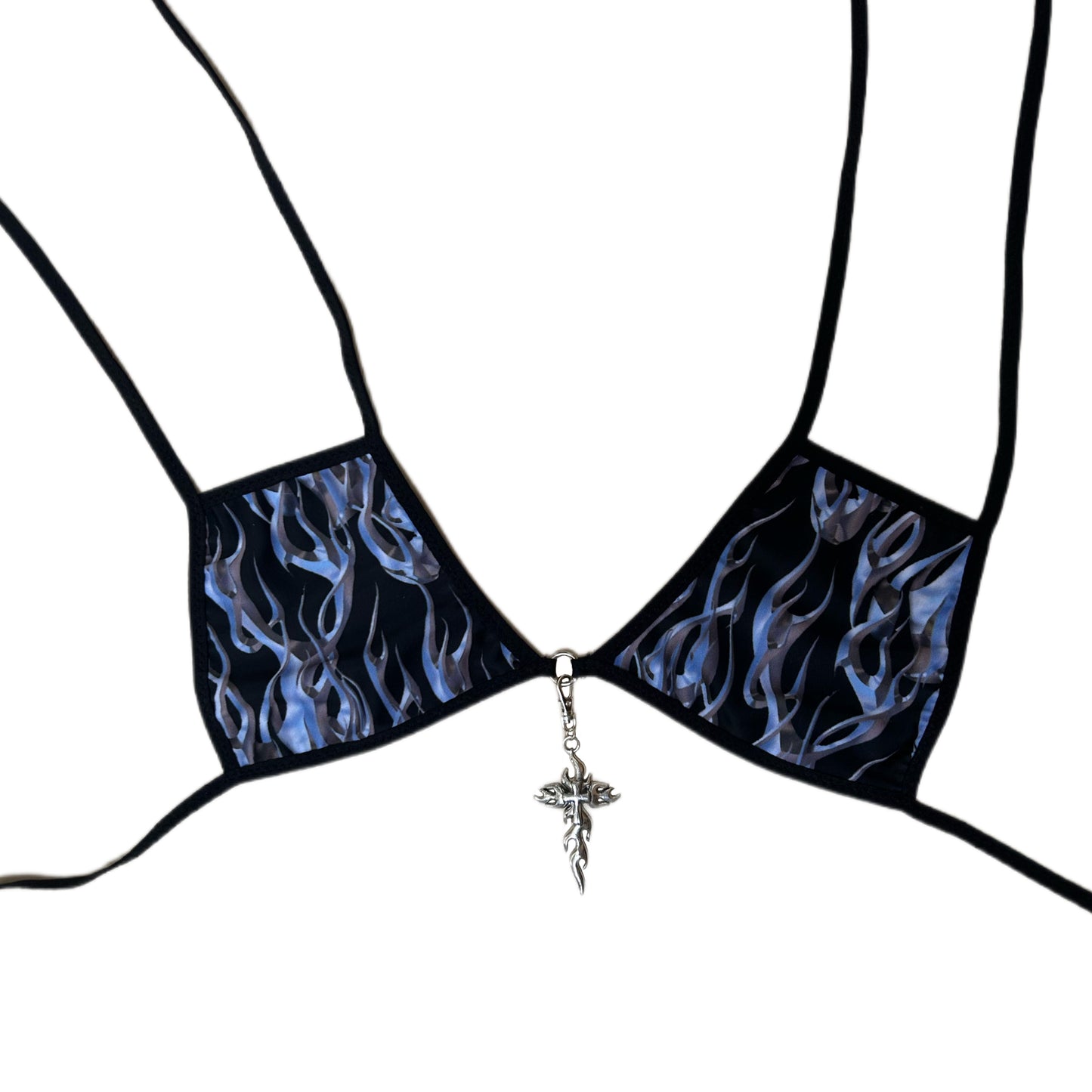 CHROMED OUT SQUARE BIKINI TOP