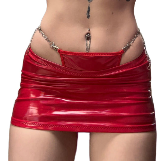 HELLS ANGEL SKIRT - RED