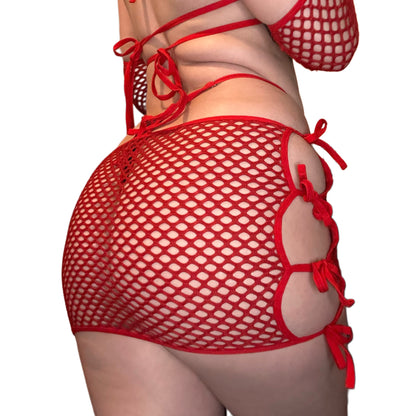 HOLY DIVINITY SKIRT - RED