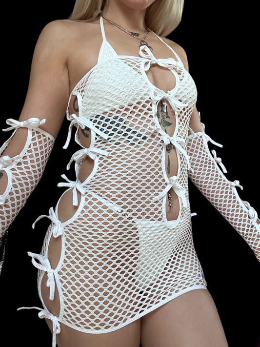 HOLY DIVINITY DRESS - OFF WHITE