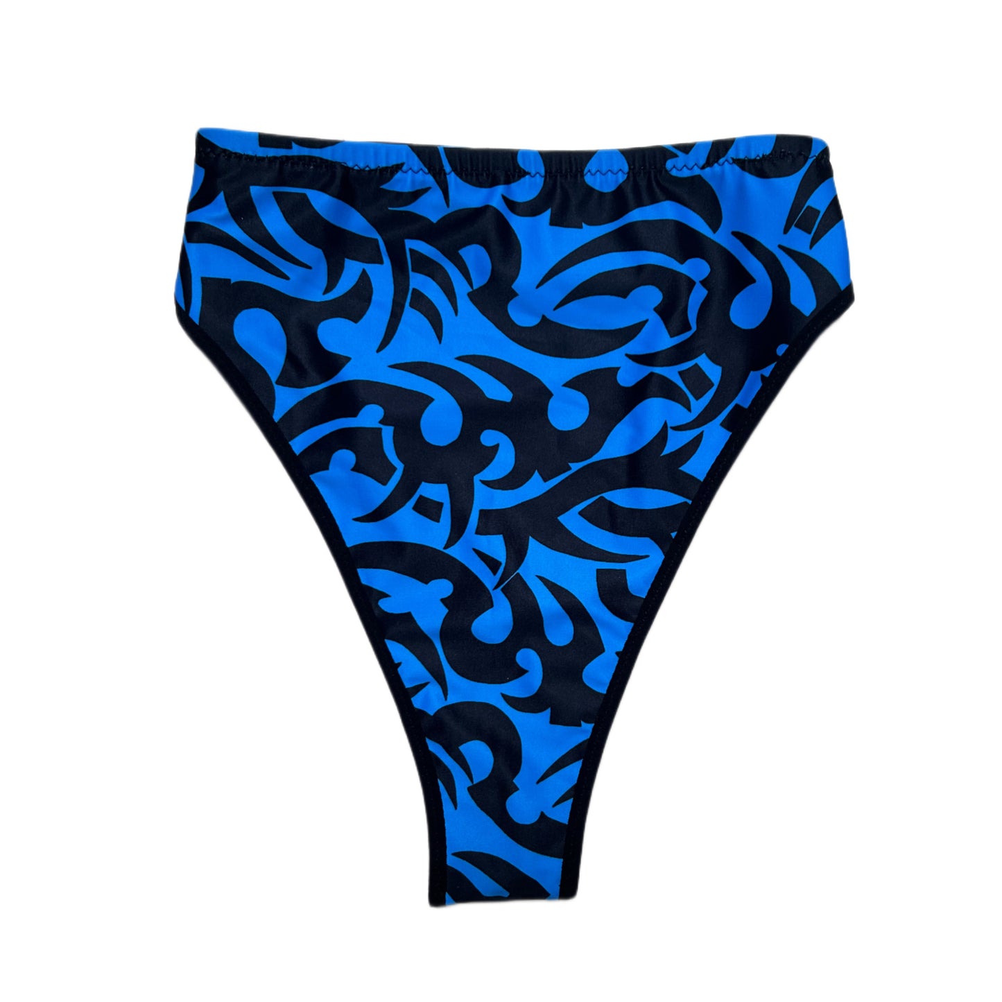 BLUE TRIBAL HIGH WAIST BOTTOMS