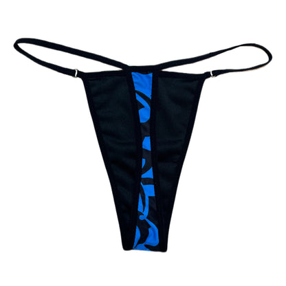 BLUE TRIBAL KINI THONG