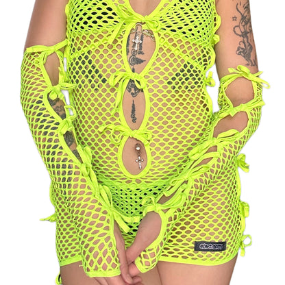 HOLY DIVINITY SLEEVES - LIME GREEN