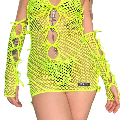 HOLY DIVINITY SLEEVES - LIME GREEN